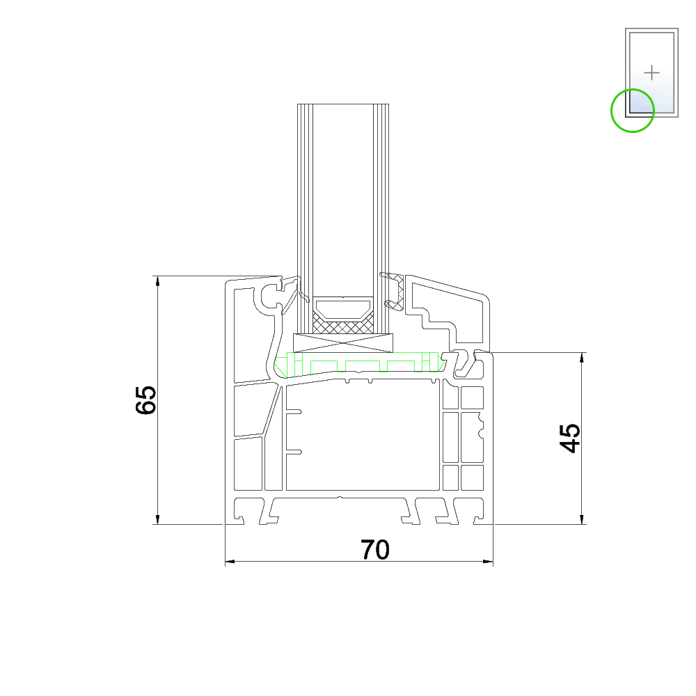 Ideal 4000 Vitrage fixe