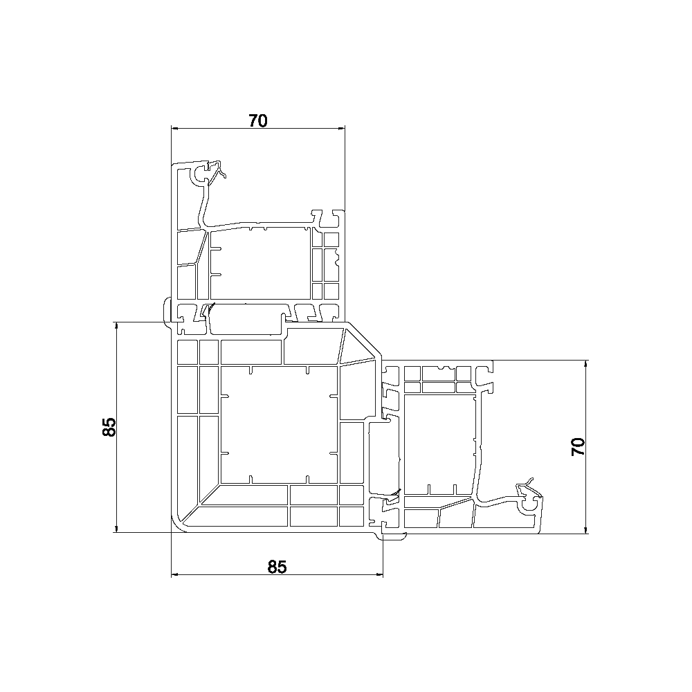 Couplage d'Angle 90° pour Coin extérieur