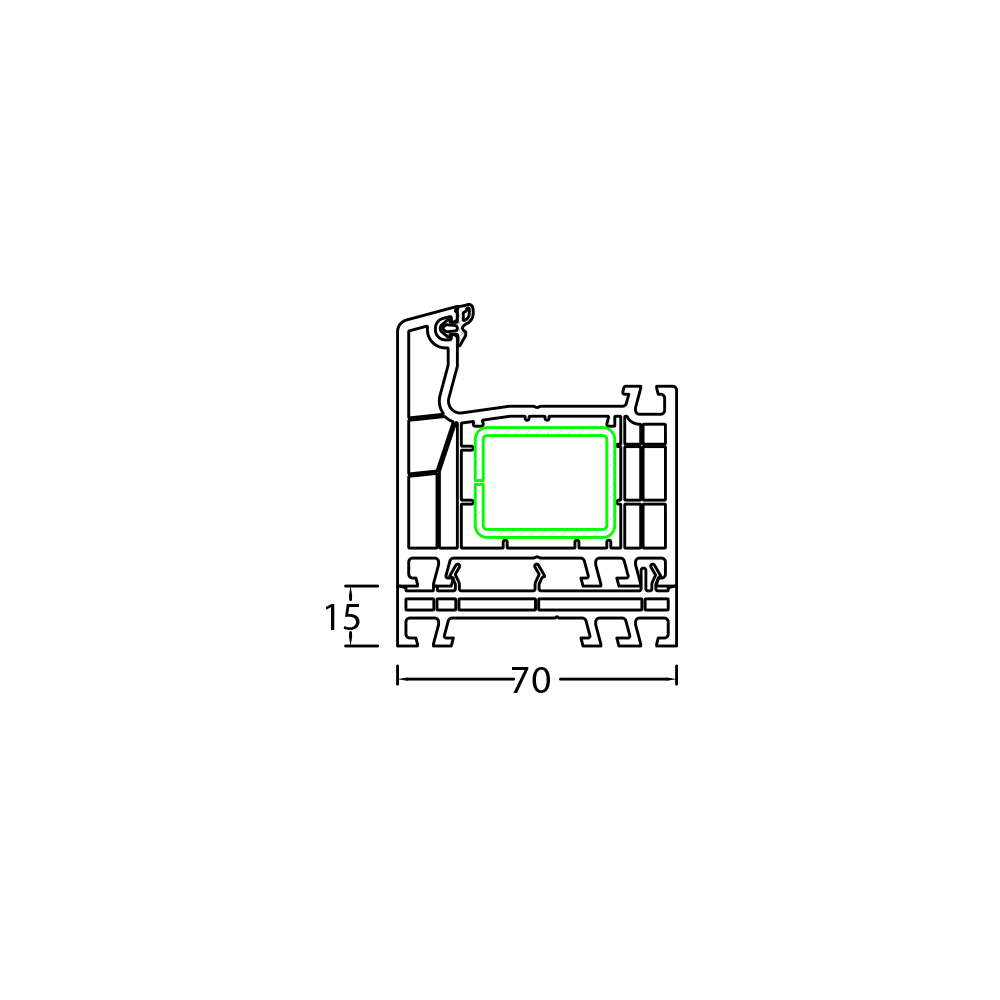 Panneau d'élargissement de cadre 15mm
