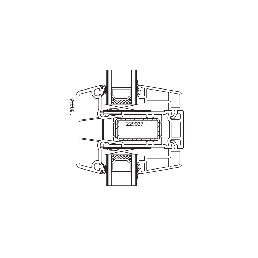 Ideal 7000 mur-rideau 84 mm