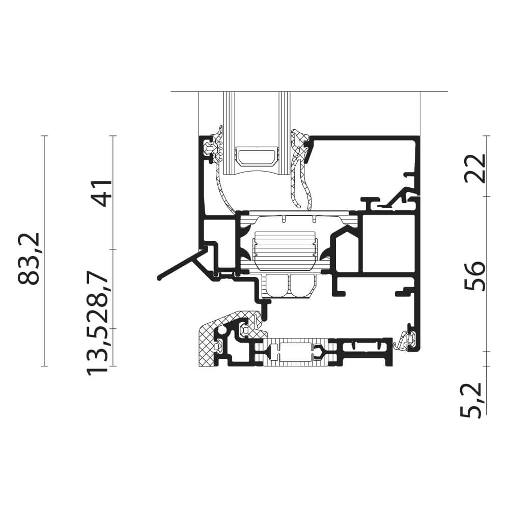 AWS 70.HI : Seuil plat