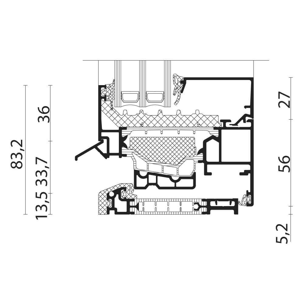 AWS 90.SI+ : Seuil plat