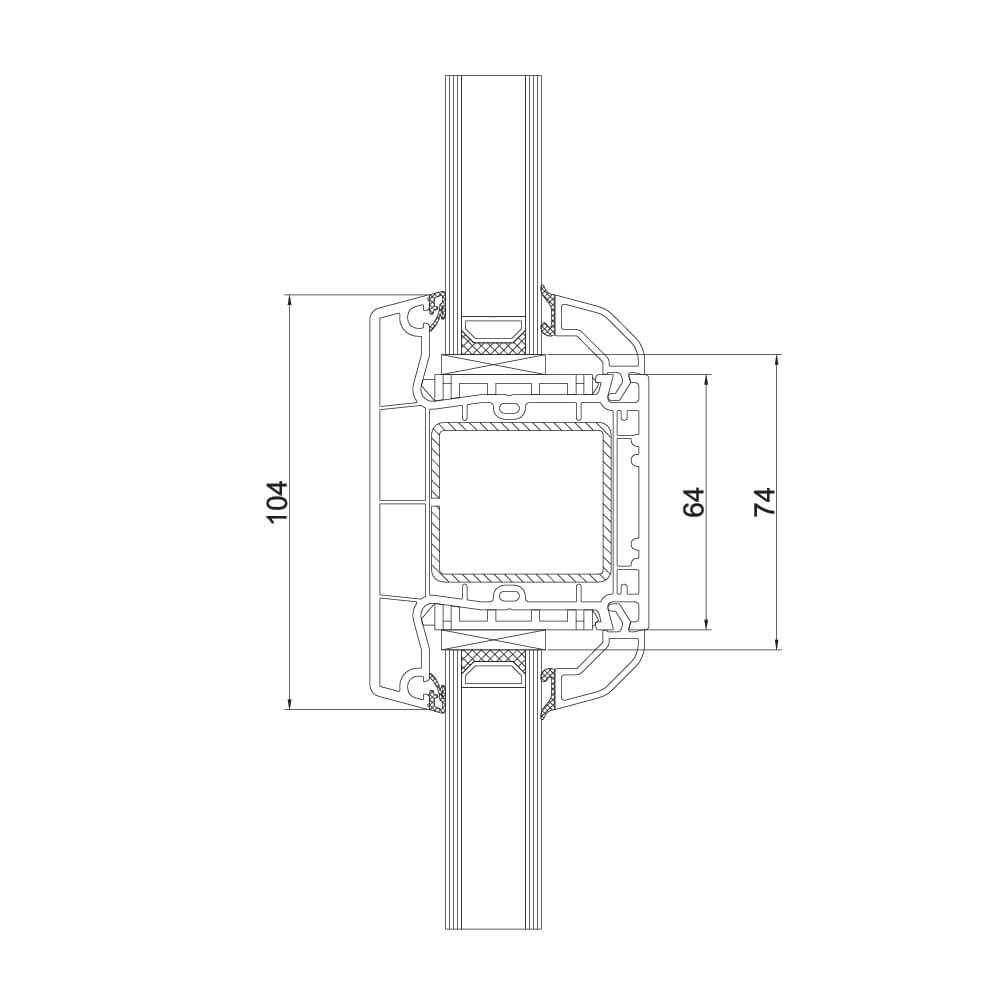 Vrai croisillon 104mm – variante 2