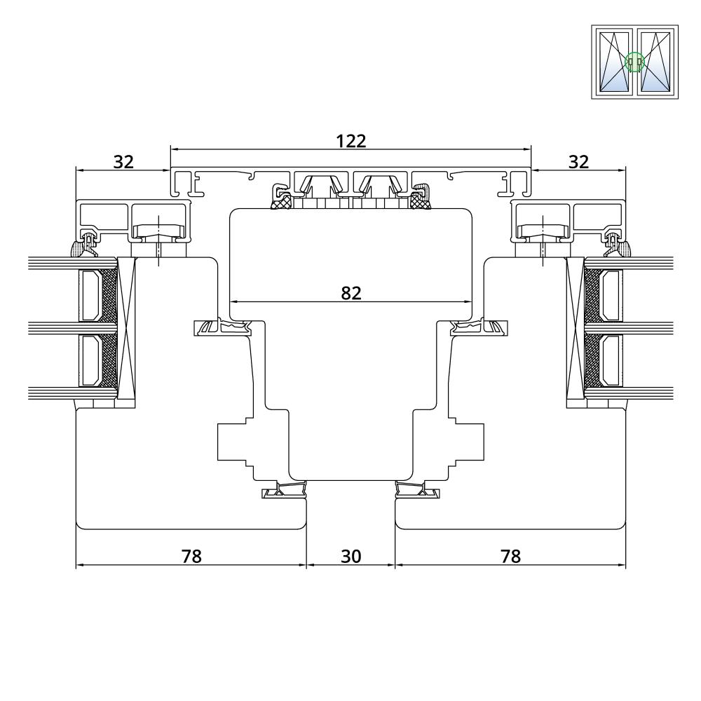 Idealu Design IV 92 Meneau