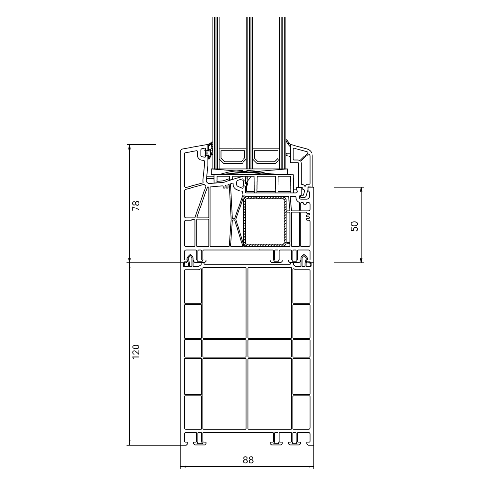Élargissement du cadre 120 mm