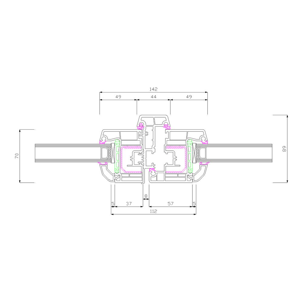 Profilé IDEAL 4000 Monobloc 122 Détail Têtière