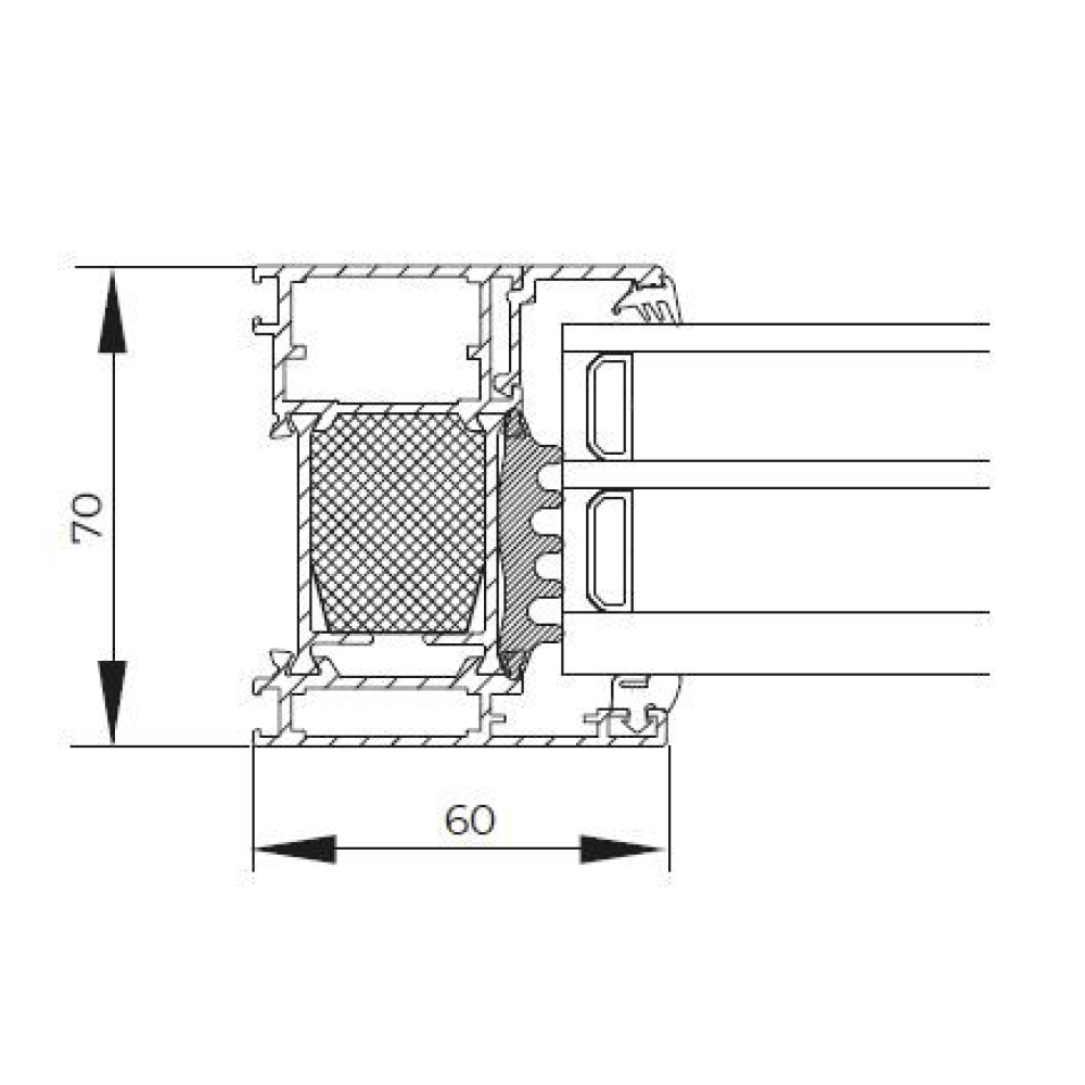 Basic : cadre vitrage fixe