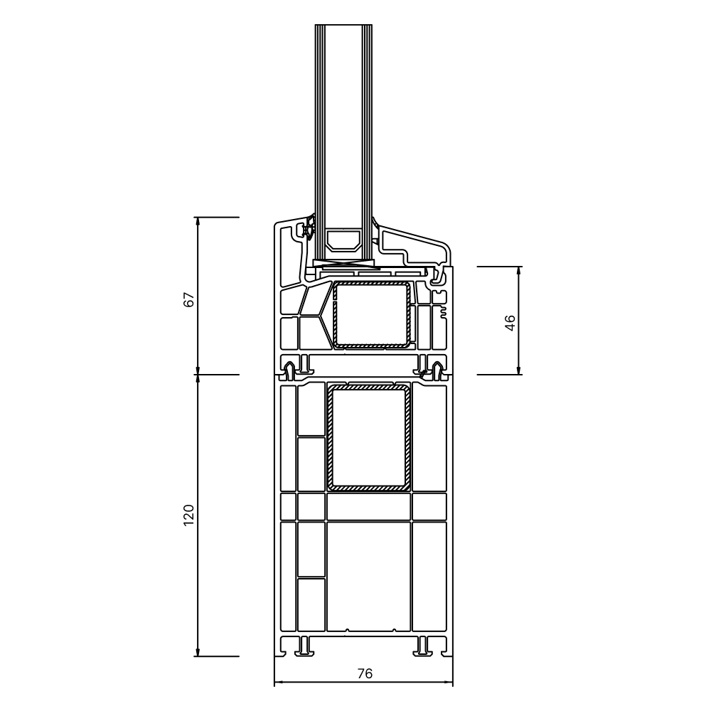 Élargissement du cadre 120 mm