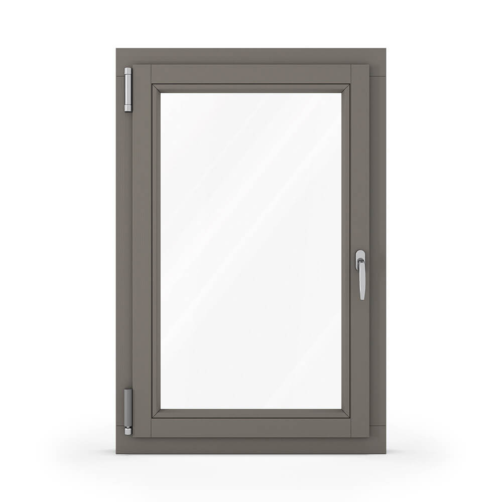 Fenêtre bois gris