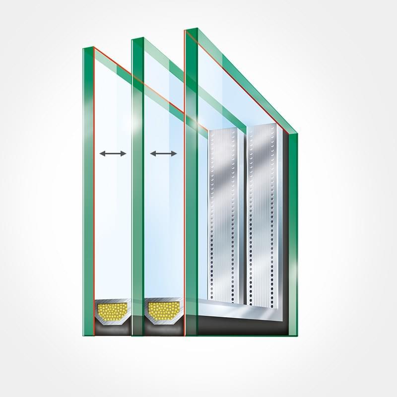 Vitre double vitrage verre clair