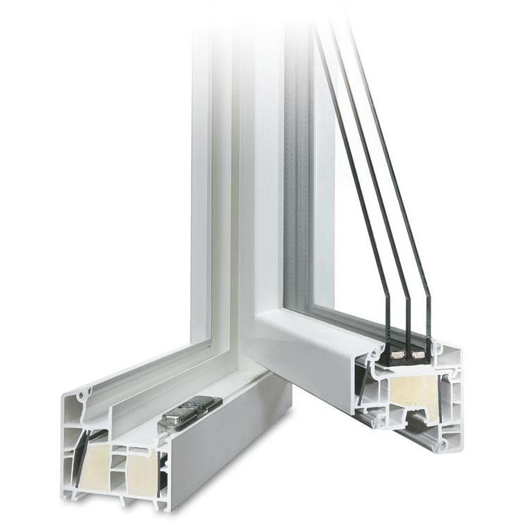 Profilé PVC aluplast energeto® 8000ED ouvert