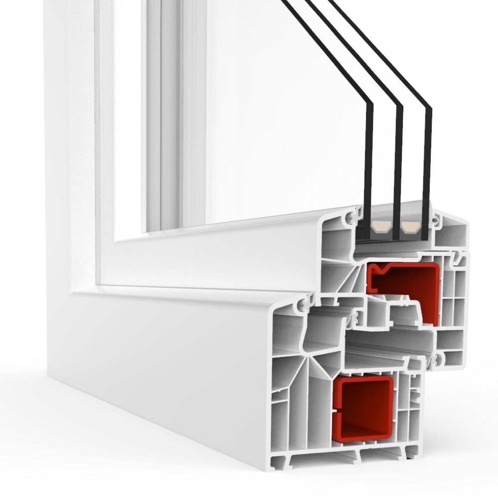 Profilé PVC aluplast IDEAL® 8000/design classique