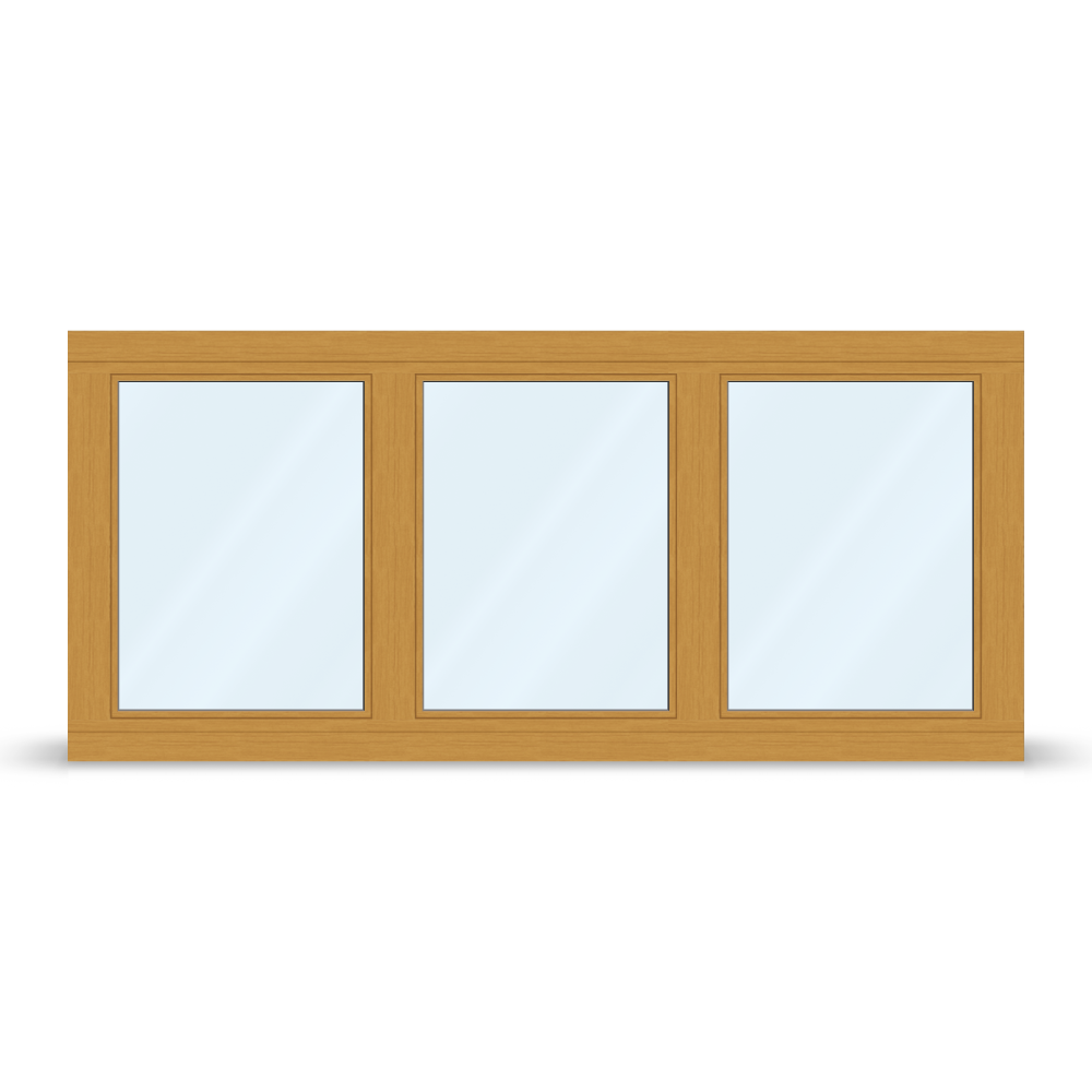 Fenêtre en bois à 3 vantaux