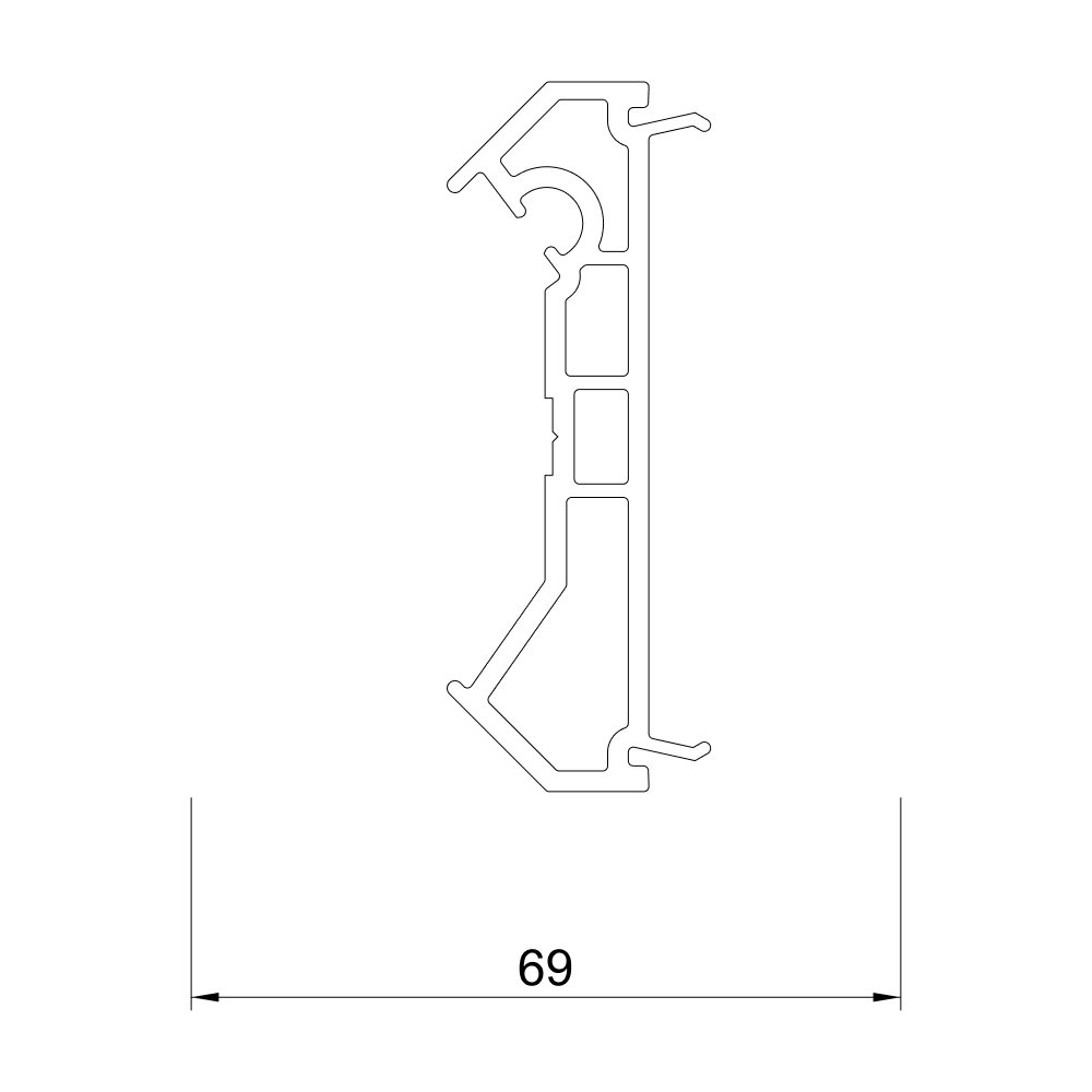 Fenêtre et porte-fenêtre 70 AD – profil de raccordement pour couplage arrondi Fenêtre et porte-fenêtre 70 AD – profil de raccordement pour couplage arrondi