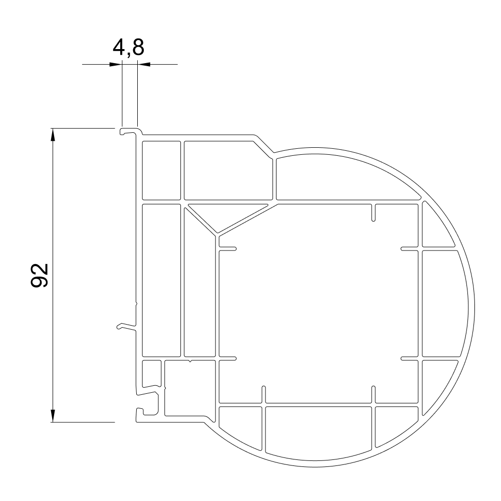 Fenêtre et porte-fenêtre 76 MD – couplage arrondi Fenêtre et porte-fenêtre 76 MD – couplage arrondi