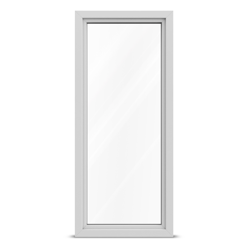 Vue extérieure d’une porte-fenêtre en PVC