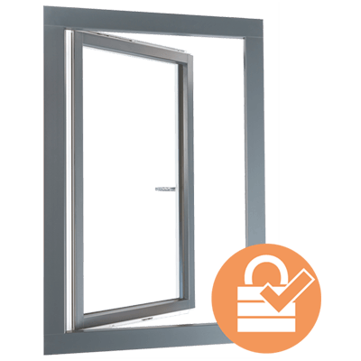 fenêtre mixte en PVC-aluminium plus sécurisée