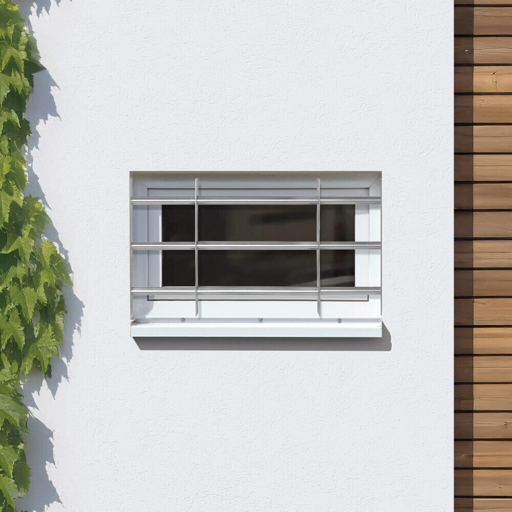 Grille de défense 700 x 450 mm sur façade