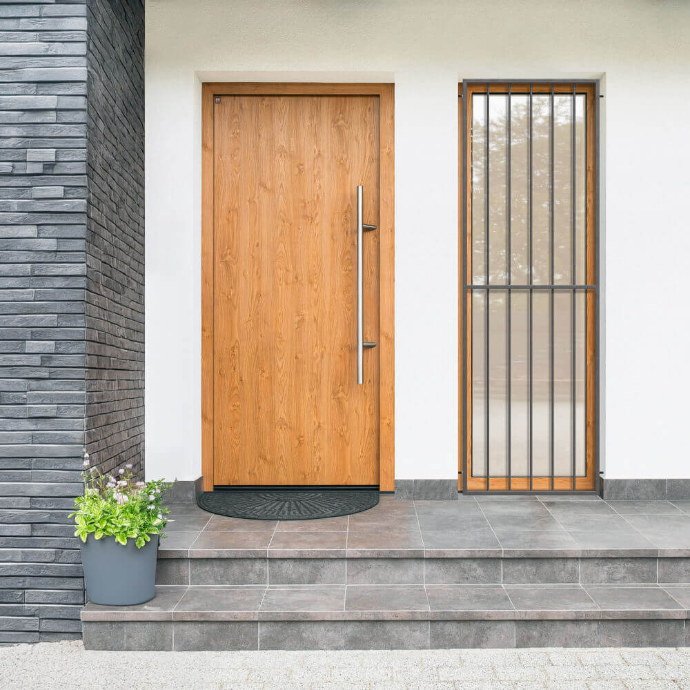 Grille de défense 800 x 2000 mm sur façade