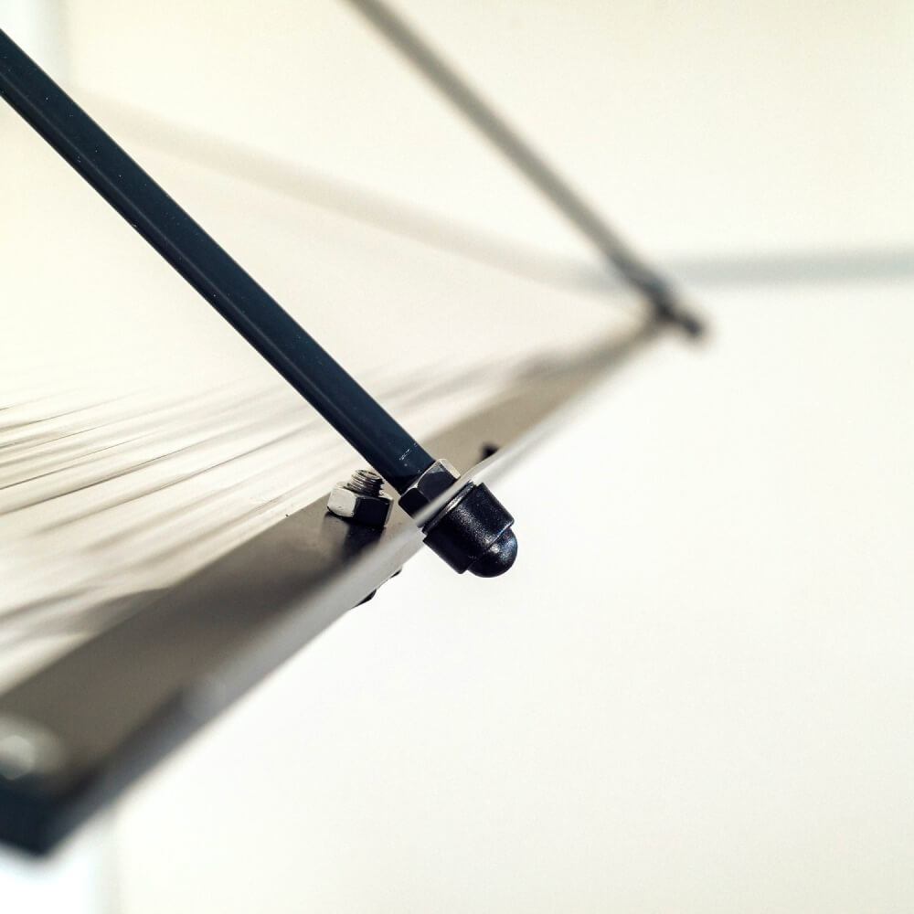 Marquise Celles anthracite - suspension