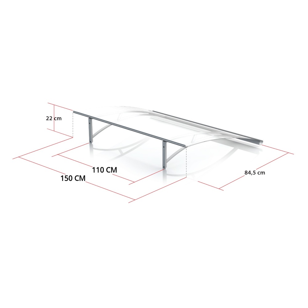 Marquise Nassogne dimensions - 150 cm de large