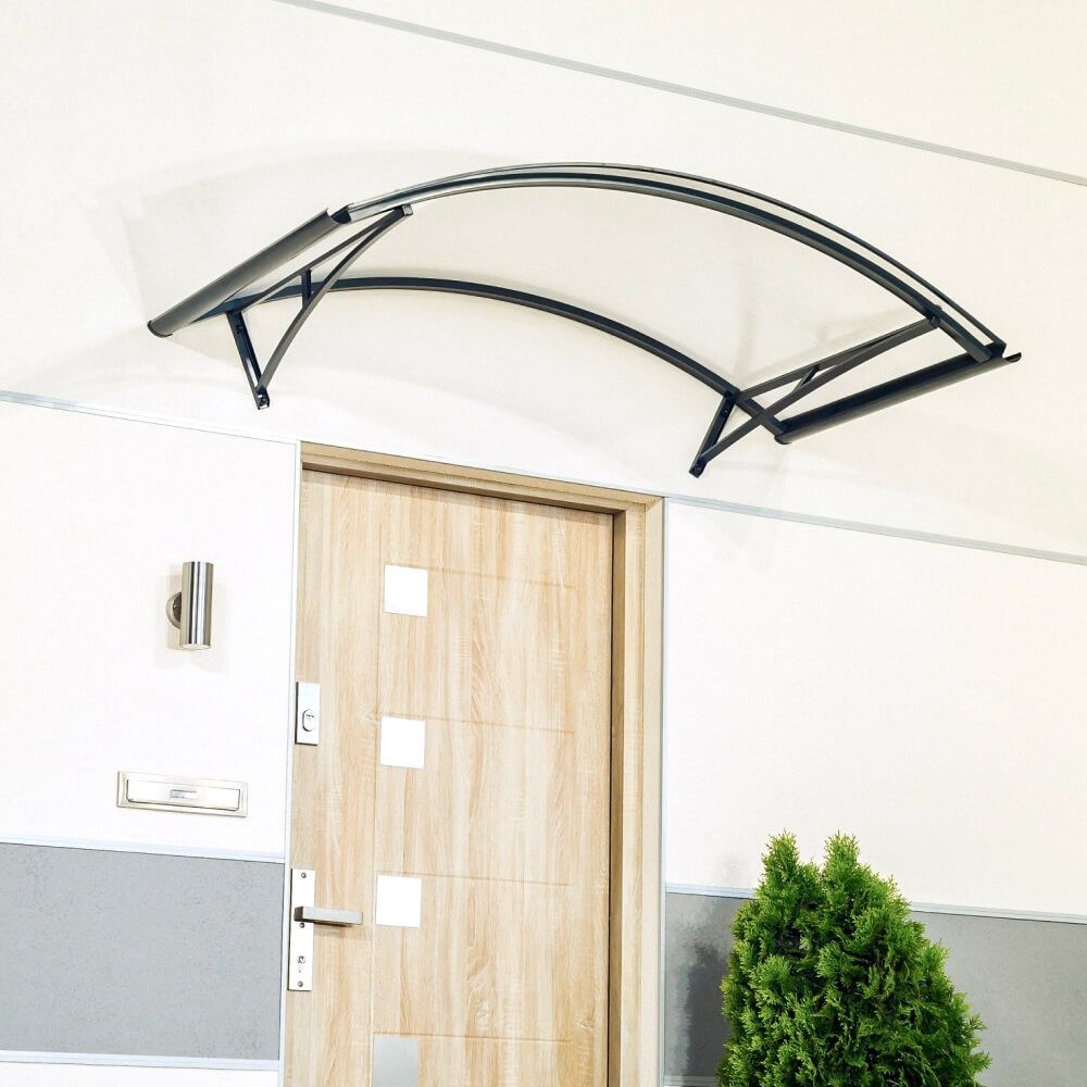 Marquise Temse anthracite - Installée