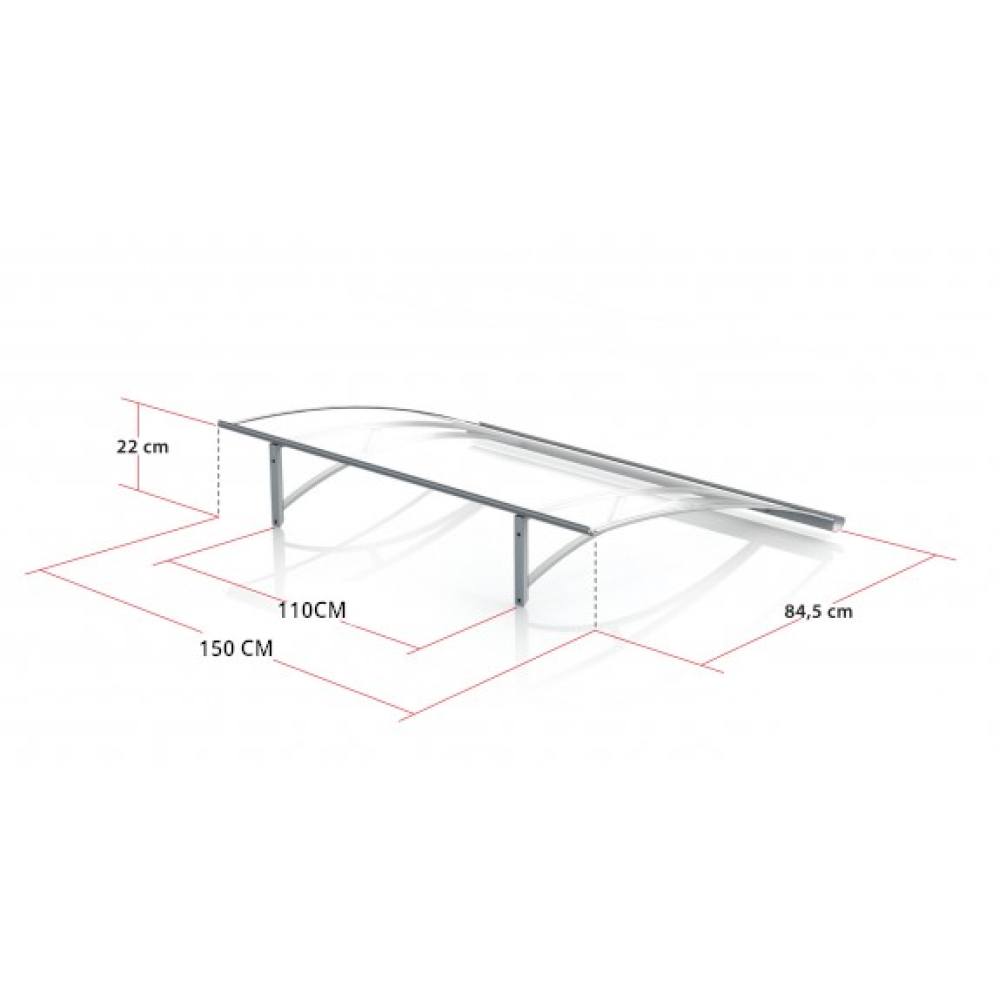 Marquise Geel dimensions - 150 cm de largeur
