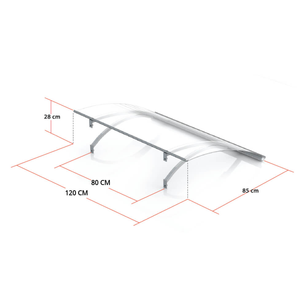Marquise Lokeren dimensions - 120 cm de large