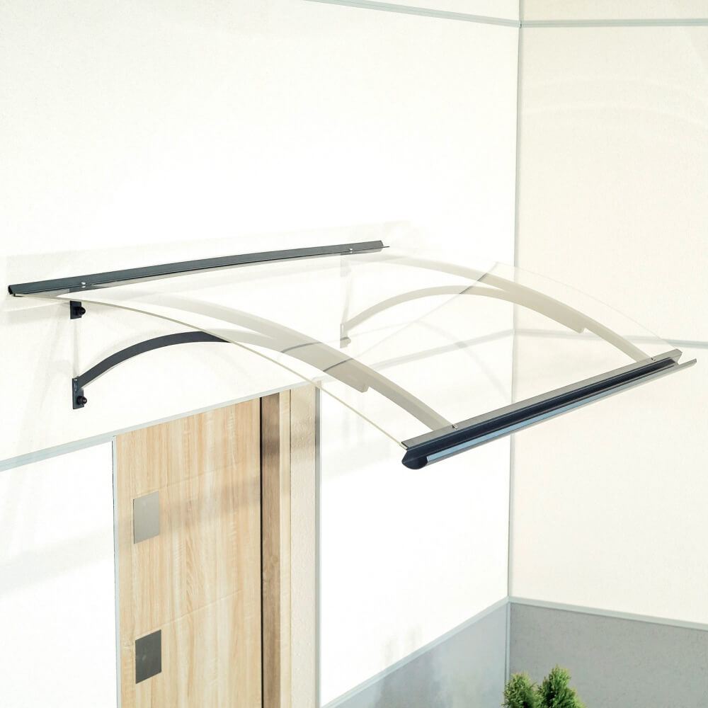 Marquise Lokeren anthracite - Vue latérale