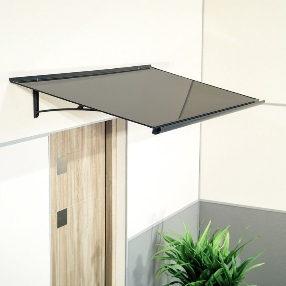 Marquise Heron anthracite - Vue latérale