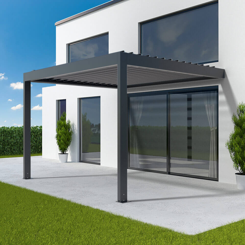 Pergola adossée en aluminium