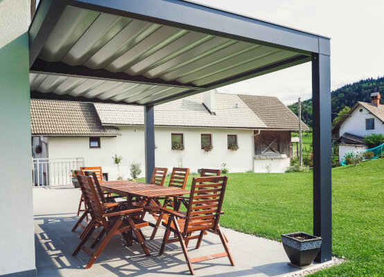 pergola bioclimatique jardin aluminium