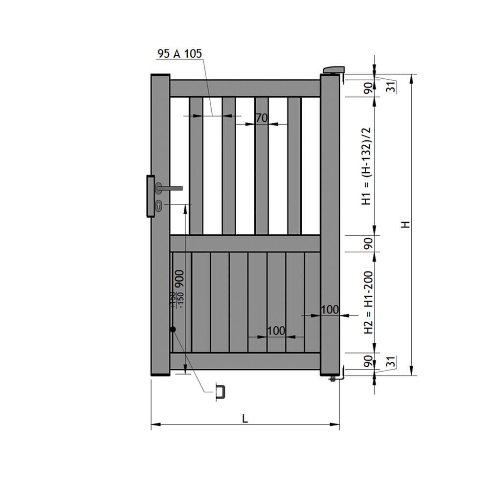 Portillon sur-mesure