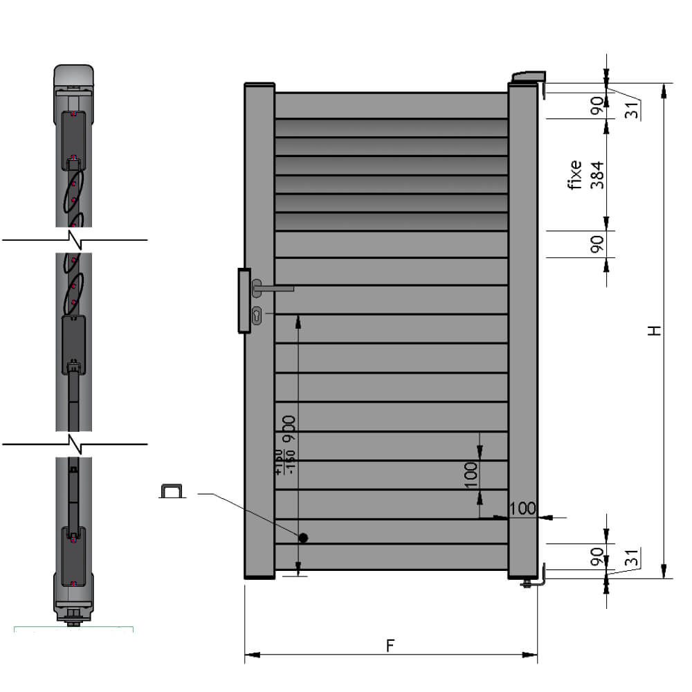 Portillon sur-mesure