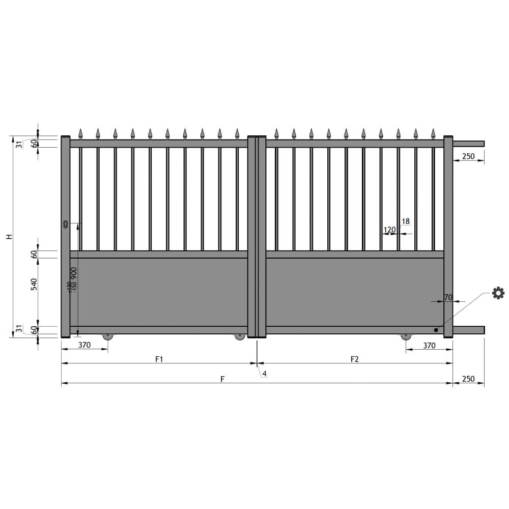 Portail coulissant sur-mesure