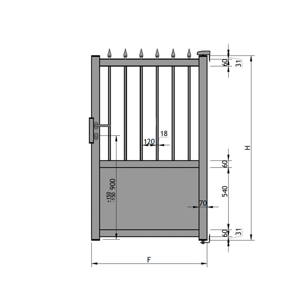 Portillon sur-mesure