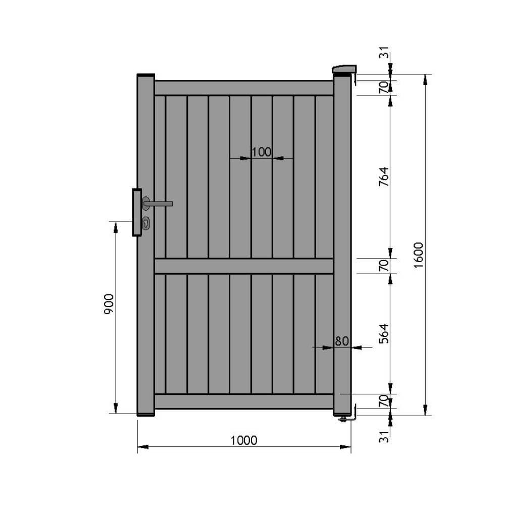 Portillon 1000 x 1600 mm