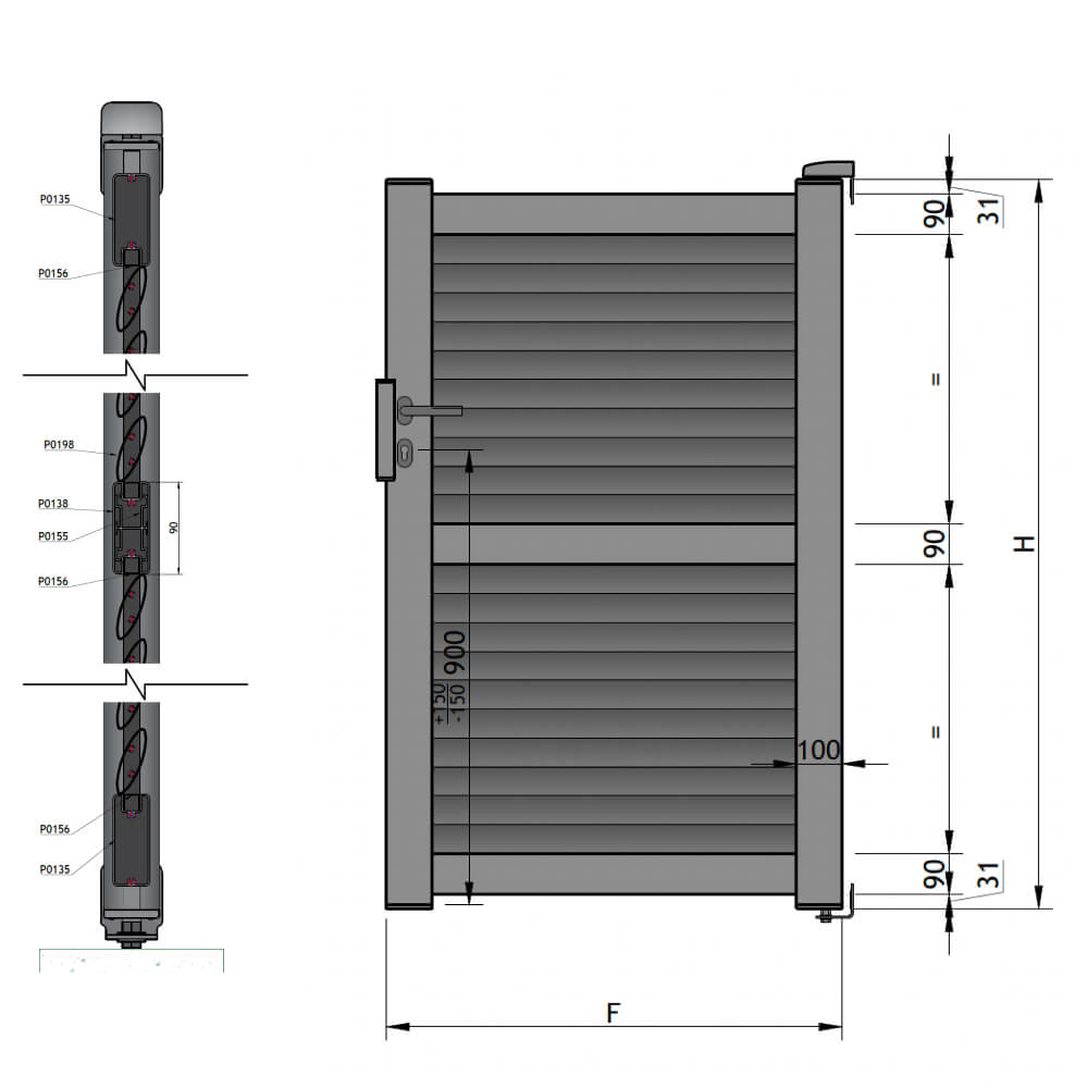 Portillon sur-mesure Portillon sur-mesure
