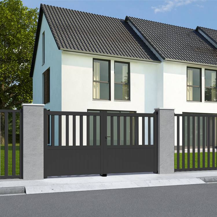 Portail battant noir