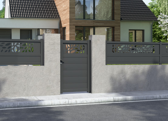 Portillon gris anthracite