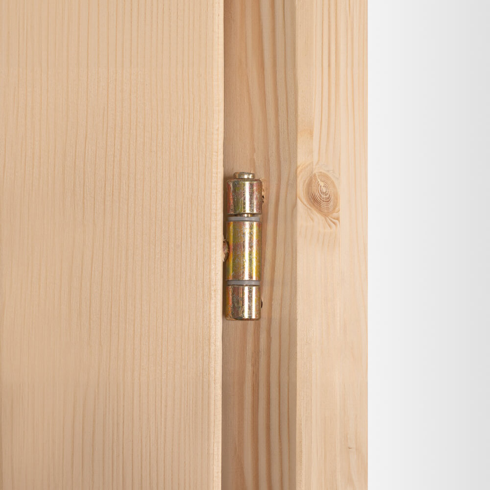 Porte de service en bois charnières