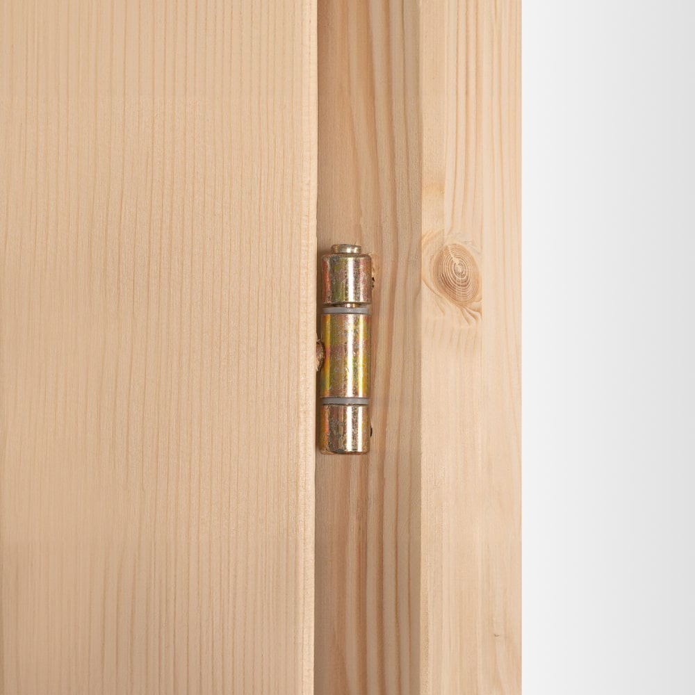 Porte de service en bois charnières