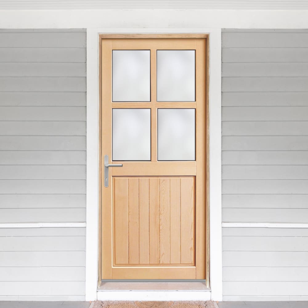 Porte de service en bois Spontin façade