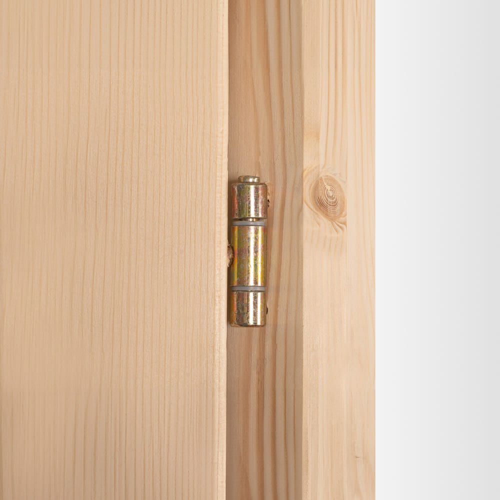 Porte de service en bois charnières