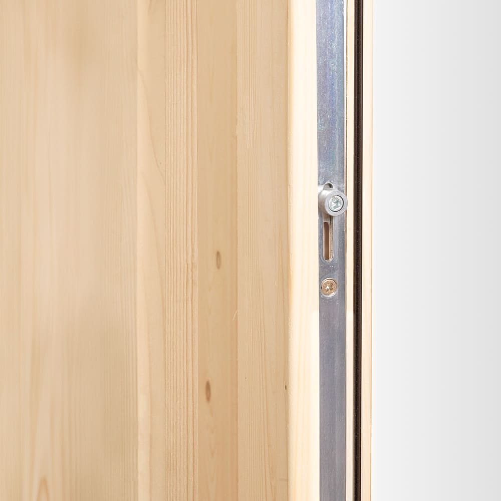 Porte de service en bois verrouillage