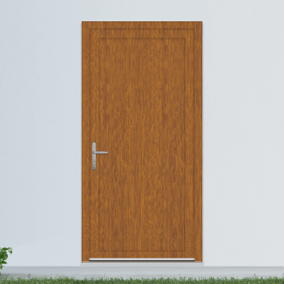 Porte de service en PVC imitation bois Porte de service en PVC imitation bois