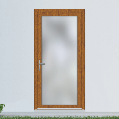 Porte de service en PVC imitation bois Porte de service en PVC imitation bois