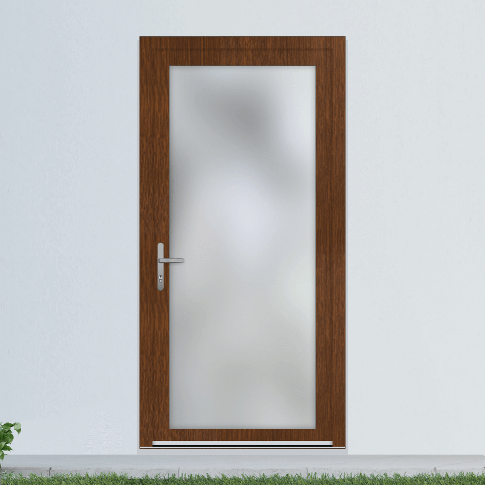 Porte de service Anvers noix