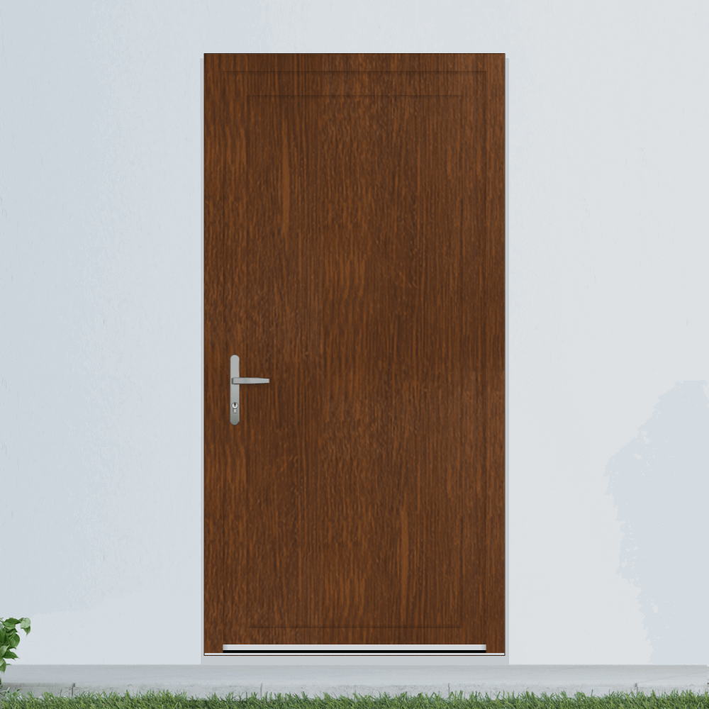 Porte de service Gand noix