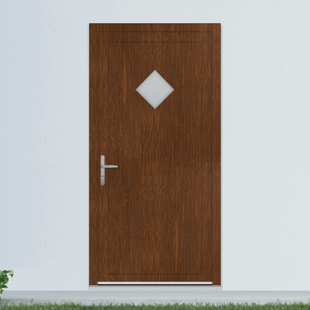 Porte de service Bruges noix